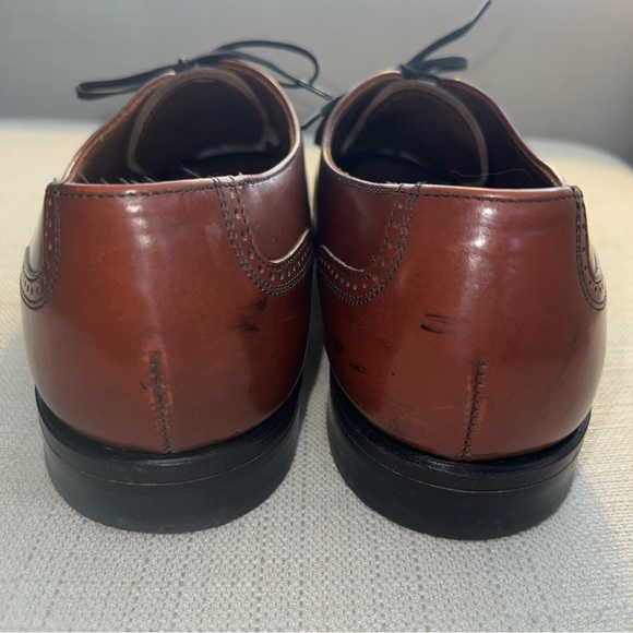 Hanover MasterFlex Cognac Cap Toe Oxfords Men’s Size 10 D/B Vintage GC - Picture 4 of 12